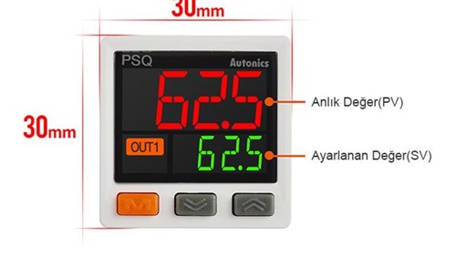 AUTONİCS DİJİTAL EKRAN BASINÇ SENSÖRLERİ PSQ SERİSİ